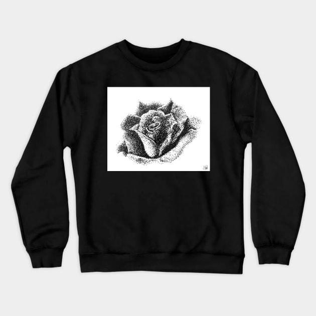 Rose Crewneck Sweatshirt by hollydoesart